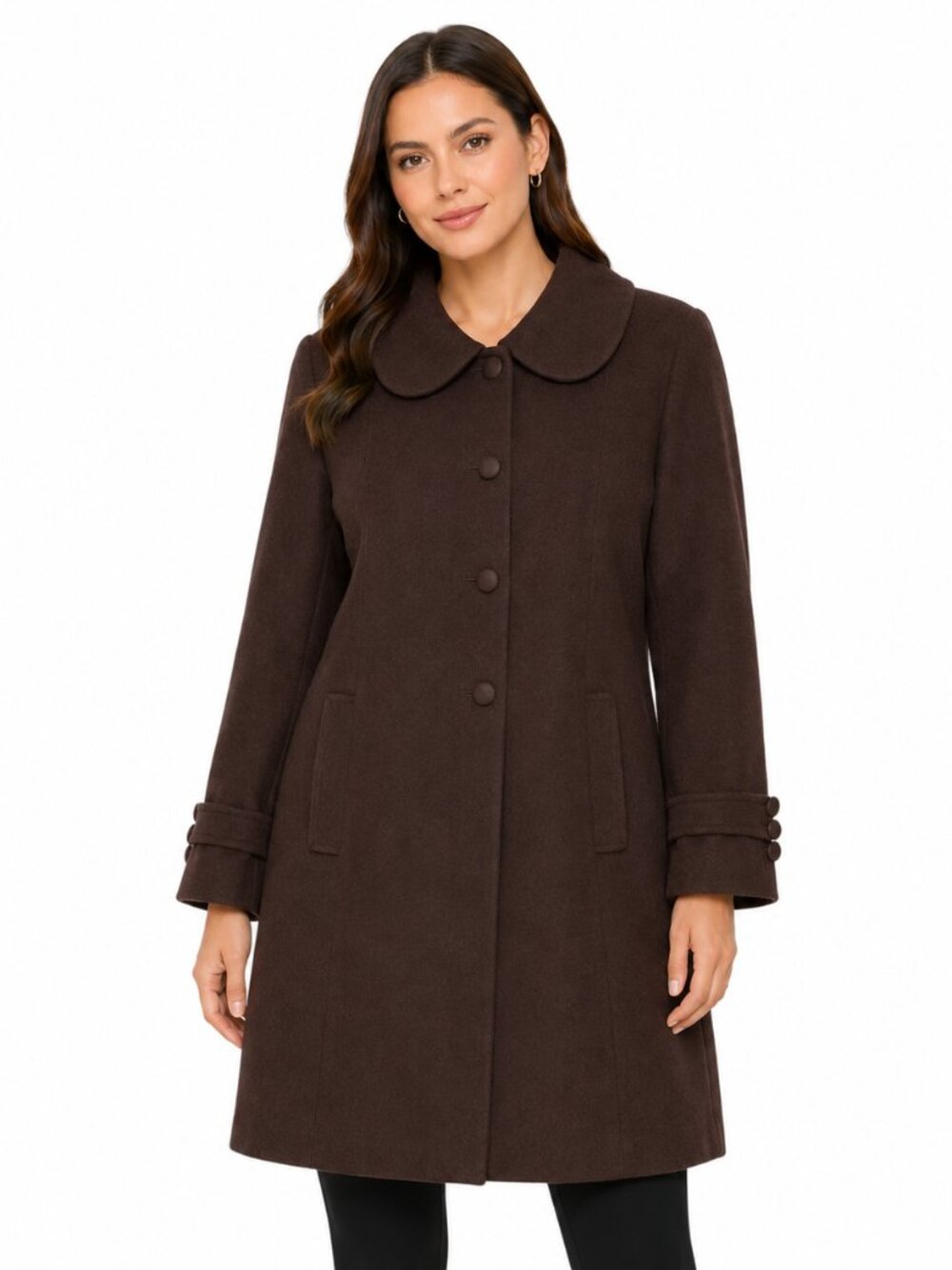 Vintage Gina Baçconi -Creazioni Original coat àrmy green …